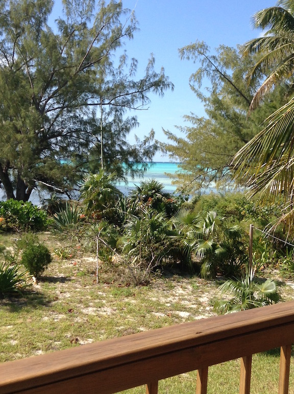 Bahamas Beach Home view from side deck