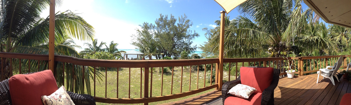 Bahamas Waterfront deck panaramic